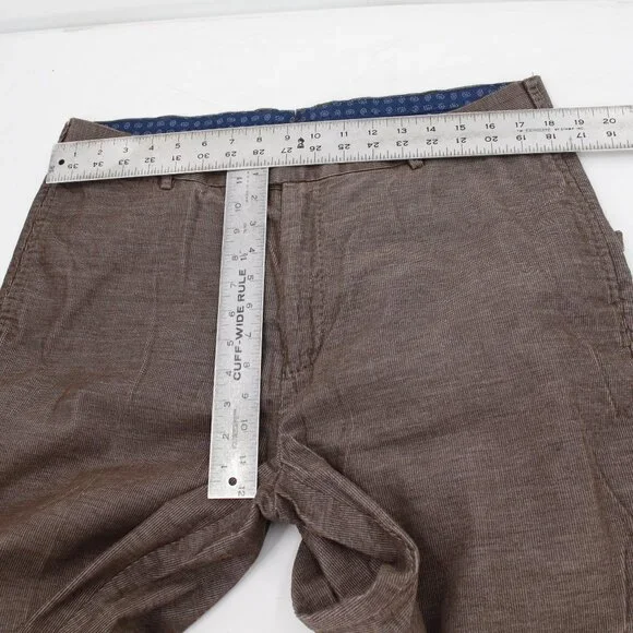 Peter Millar pants Mens 36 L32 Cotton Corduroy flat front business casual pocket - Picture 5 of 12